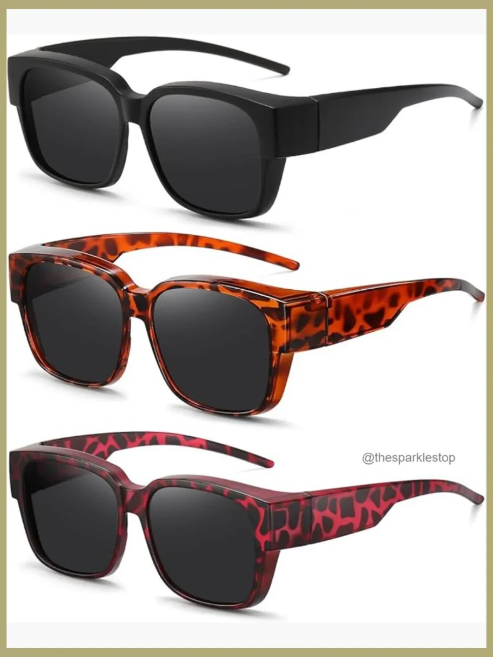 Polarized Fit Over Glasses Sunglasses UV400 Protection Driving Outdoor Wrap